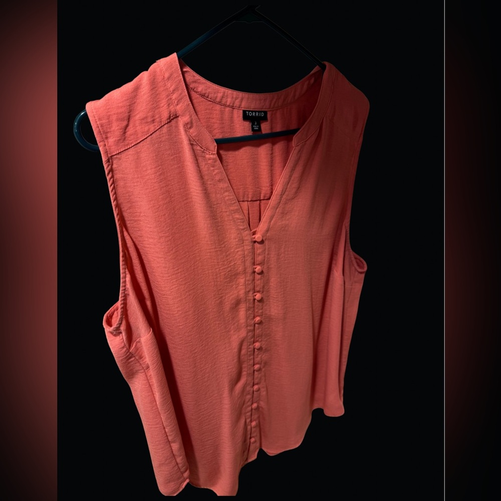 Torrid Size 3 (22) Sleeveless Coral Top